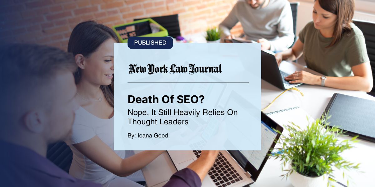 Featured image for “Death of SEO? Nope, it still heavily relies on thought leaders”