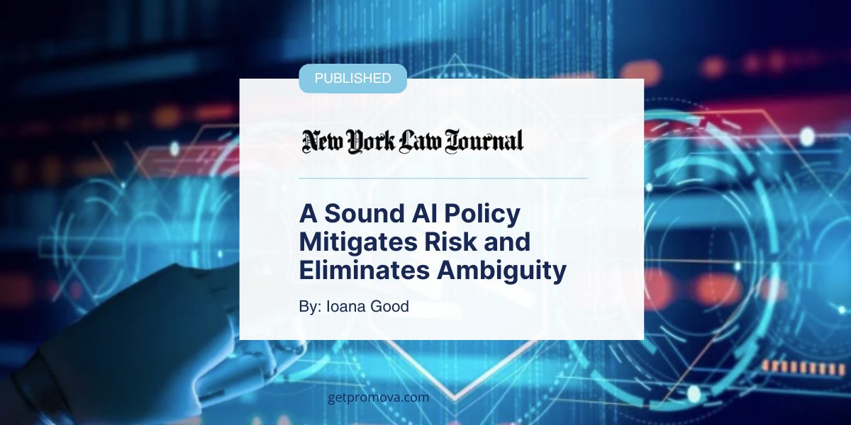 Featured image for “A Sound AI Policy Mitigates Risk and Eliminates Ambiguity”